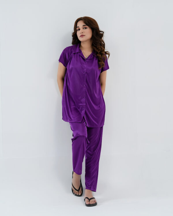 ComfySilk PJ- 2 Pc Set - Purple - Image 2