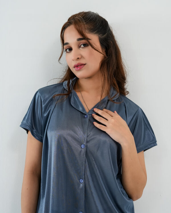 ComfySilk PJ- 2 Pc Set - Ocean Grey