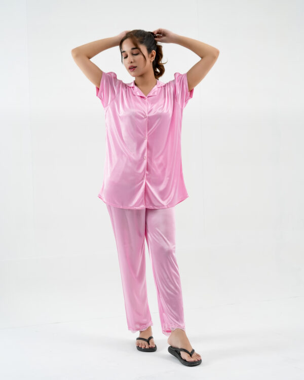 ComfySilk PJ- 2 Pc Set - Baby Pink - Image 2