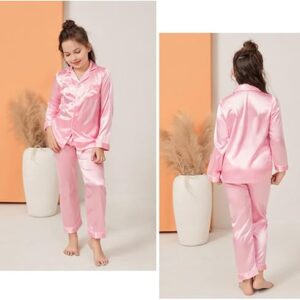 Kids Silk PJ- Baby Pink